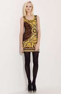 Versace Barocco & Animal Print Velvet Dress  