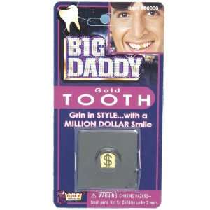 Lets Party By Forum Novelties Inc Big Daddy Pimp $ Tooth / Gold   Size 