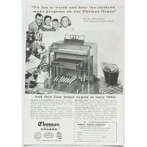  1957 Thomas Electronic Organ William Rogers Family Print 