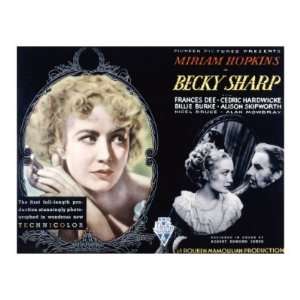 Becky Sharp, Miriam Hopkins, Cedric Hardwicke, 1935 Premium Poster 