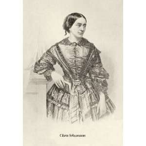 Clara Schumann 12X18 Art Paper with Black Frame