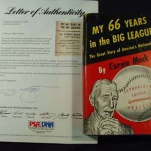 Connie Mack Autographed Book 