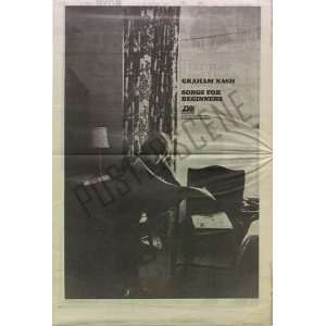 Graham Nash Songs For Beginners LP Promo Poster Ad 1969