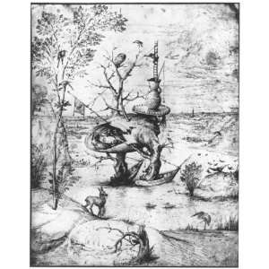   Made Oil Reproduction   Hieronymus Bosch   24 x 30 inches   Tree Man