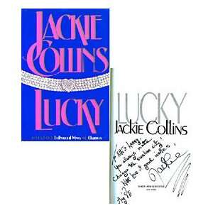 Jackie Collins Autographed / Signed Lucky Book
