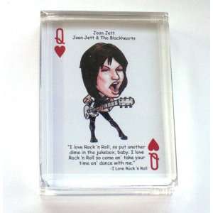 Joan Jett paperweight or display piece