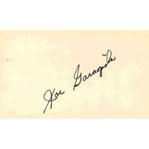  Joe Garagiola Autographed 3x5 Card