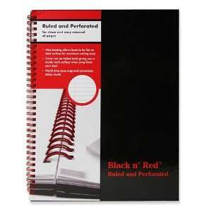  Black n Red/John Dickinson   Wirebound Book, Ruled/Perfed 