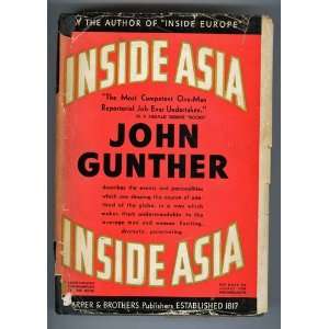 Inside Asia John Gunther Books