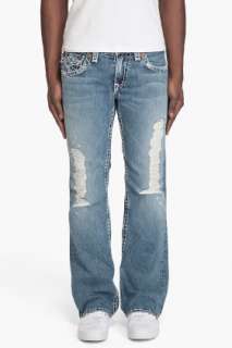 True Religion Billy Super T Destroyed Jeans for men  