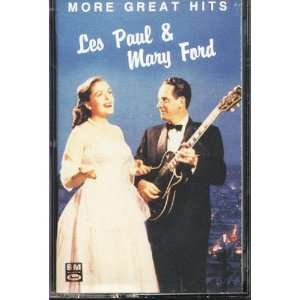  Cassette Tape, Les Paul & Mary Ford, More Great Hits, 1985 