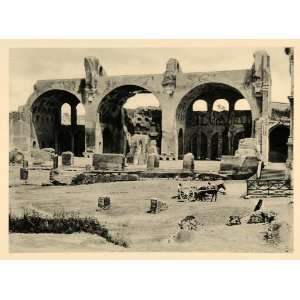  1927 Rome Roman Forum Basilica Maxentius Constantine 