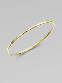Ippolita   18K Gold Hammered Bangle Bracelet