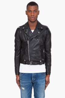 Pierre Balmain Leather Biker Jacket for men  