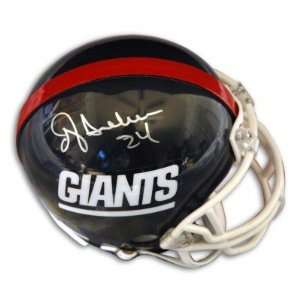 Ottis OJ Anderson Autographed/Hand Signed New York Giants Mini 
