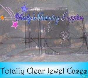 Standard CD Jewel Case with Clear Tray 4 pack NEW  