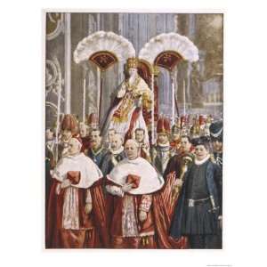 Pope Leo XIII (Gioacchino Vincenzo Raffaelle Luigi Pecci) Borne in 