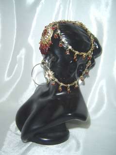 Bollywood Indian Jewelry Jodha Akbar Kundan Bridal Necklace set 9 Pcs 
