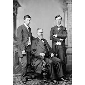  President Rutherford B. Hayes, and two sons, portrait   16 