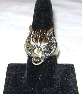 FINAL FANTASY VII 7 CLOUD WOLF HEAD RING SIZE 10 NEW  