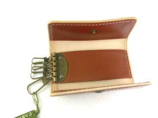 Authentic Castelbajac Leather Key Chain Holder Case New  