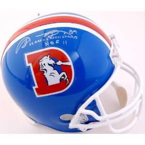 Shannon Sharpe Autographed Limited Edtion Helmet w/ SB Champ and HOF 