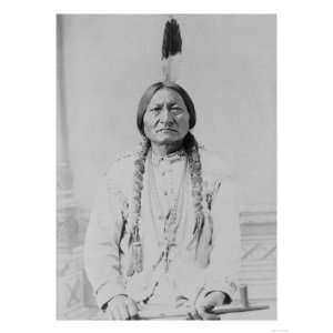 Sitting Bull Native American with Peace Pipe Photograph   Bismarck, ND 