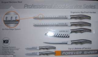 FOREVER SHARP Profesional Food Service knife set Series 6 pc brand new 