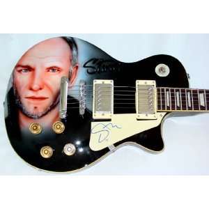 Sting Autographed Signed Custom Airbrush Guitar 