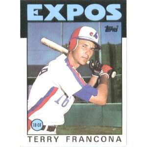  1986 Topps # 374 Terry Francona Montreal Expos Baseball 