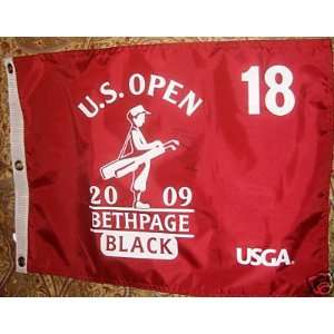 Vijay Singh Signed Autograph Us Open Bethpage Pin Flag   Autographed 