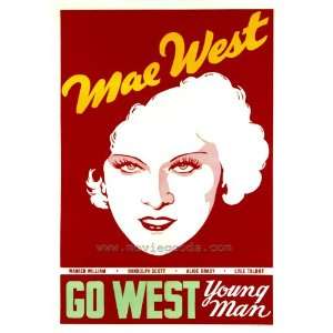   Poster 27x40 Mae West Randolph Scott Warren William