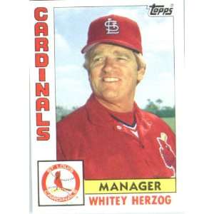  1984 Topps # 561 Whitey Herzog St. Louis Cardinals 