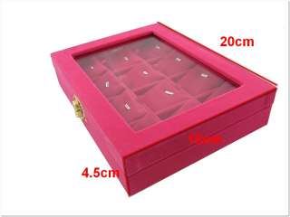 Lot of 4 Ring Pendant Compartment Jewelry Display Boxes  