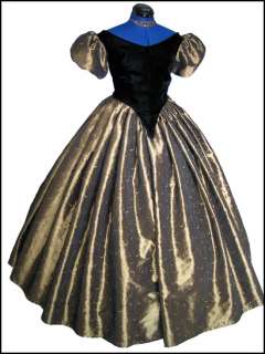 1800s Civil War Victorian Ball Gown Dress NEW Gorgeous ~ Taffeta and 