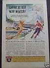 1938 GREYHOUND BUS LINES..LAUGH AT OLD MAN WINTER AD