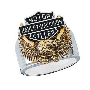 Harley Davidson Mens Wings of Freedom Ring   NEW  