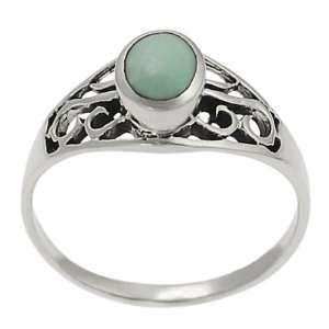   Hypoallergenic Nickel Free Oval Turquoise Ring, sizes 6,7,8,9 Jewelry