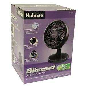 NEW Holmes HAOF910 Blizzard Table Fan Oscillating with Removable Grill 