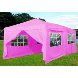   10x20 Pink Easy Set Pop Up Party Tent Canopy Gazebo