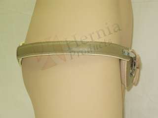   Spring Steel Hernia Truss with Inguinal Pads  Metal & Leather  