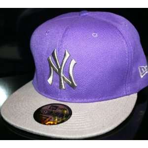  New York Yankees Purple and Grey 59fifty New Era Fitted 