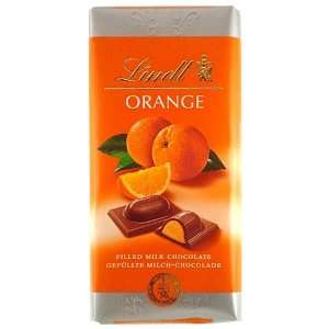 Lindt Milk Chocolate with Orange Filling Grocery & Gourmet Food
