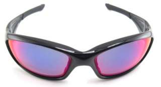 New Oakley Sunglasses Straight Jacket Jet Black Red Iridium  