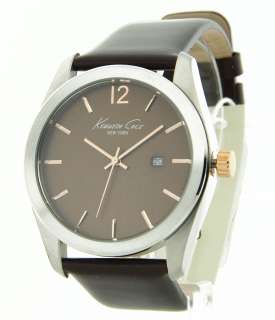KC1710 Kenneth Cole NY Leather Brown Dial Mens Watch 020571074668 