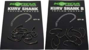 Korda Kurv Shank Carp Hooks Sizes 2 12 Barbed/Barbless  