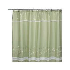    Spring Lake Fabric Shower Curtain Green 72x72