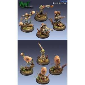  Malifaux 32mm Bayou Gremlins   (4 pack and accessories 