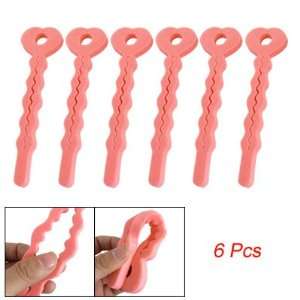   Pcs Soft Bendy Hair Ponytail Rollers Foam Curler Pink Beauty