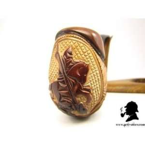 Autors New Tobacco Smoking Pipe Saint George Hand carved Collectable 